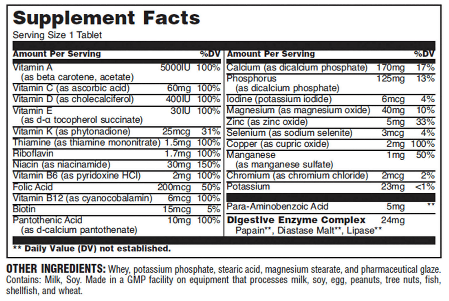 UNIVERSAL NUTRITION Daily Formula